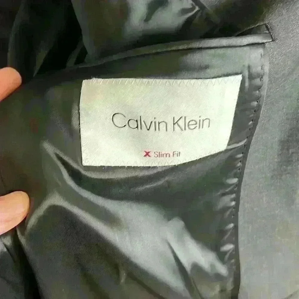 Calvin Klein Suit Jacket| Slim Fit | Charcoal Color | 38 Regular - Picture 8 of 9